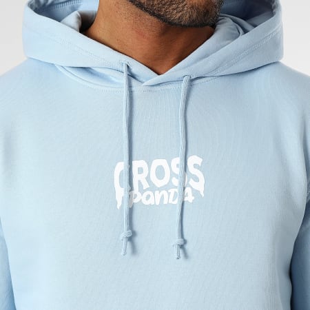 Cross Panda - Sudadera con capucha Laugh Later Azul claro