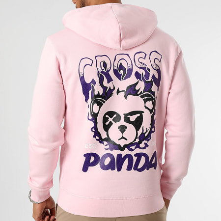 Cross Panda - Sweat Capuche Est 2023 Rose