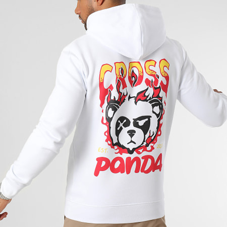 Cross Panda - Sweat Capuche Est 2023 Blanc