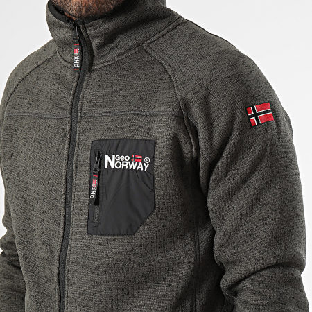 Geographical Norway - Giacca con zip grigio screziato antracite