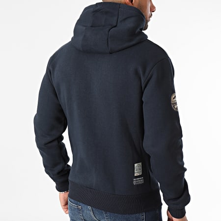 Geographical Norway - Sweat Zipp?� Capuche Bleu Marine - LaBoutiqueOfficielle.com