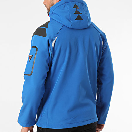 Geographical Norway Chaqueta azul con capucha y cremallera Ryses