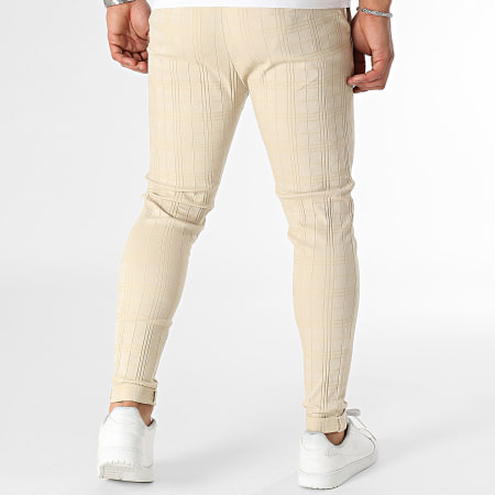 John H - Pantaloni chino skinny beige