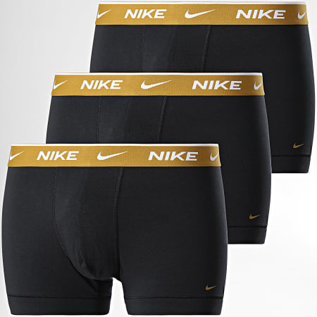 Nike - Juego de 3 calzoncillos bóxer KE1008 Negro