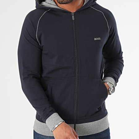 HUGO DAPO - Sweat à capuche - dark blue/bleu marine