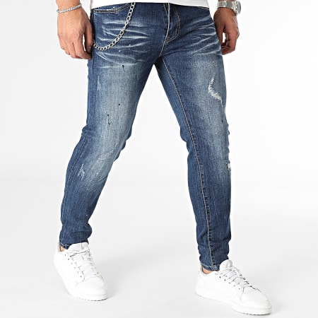 Classic Series - Jeans Capri in denim blu