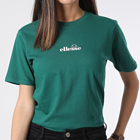 Ellesse - Tee Shirt Col Rond Femme Svetta SGT16453 Vert Foncé