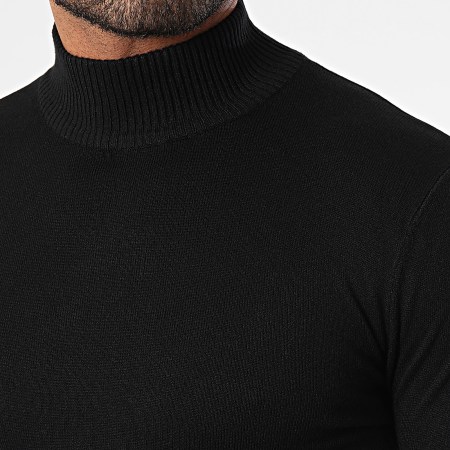 John H - Jersey negro con cuello alto