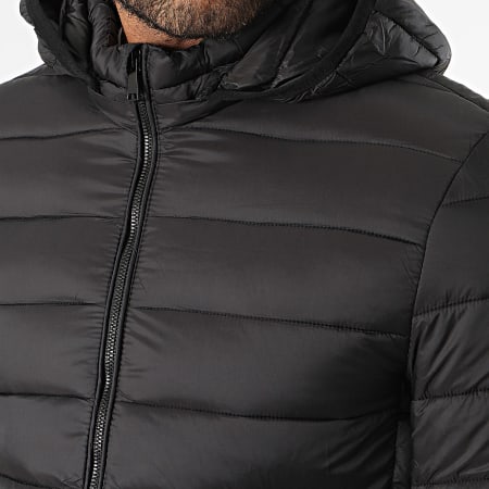 Kymaxx - Chaqueta negra con capucha