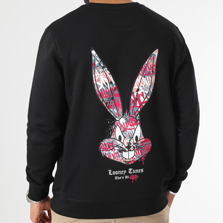 Bugs Bunny - Felpa girocollo Bugs Bunny Graff Rosa Nero