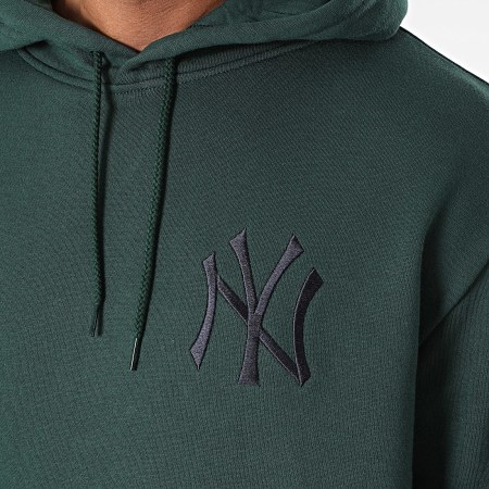 New Era - League Essentials Felpa con cappuccio New York Yankees 60424346 Verde scuro