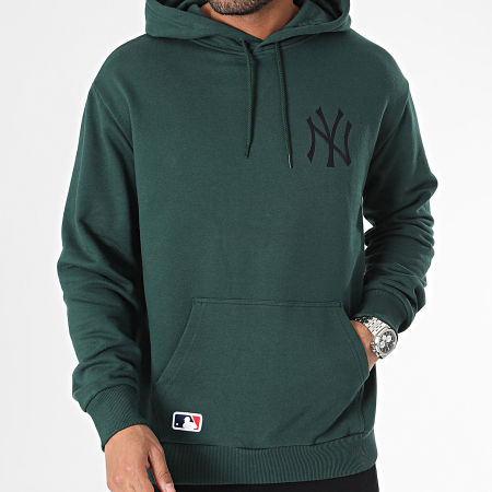 New Era - Sudadera con capucha League Essentials New York Yankees 60424346 Verde oscuro