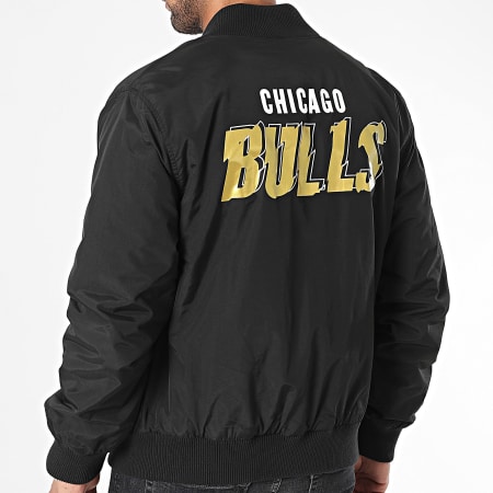 New Era - Chaqueta Chicago Bulls 60424378 Negro Oro