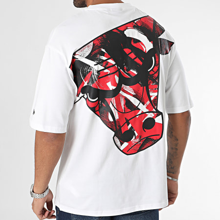New Era - Tee Shirt NBA Large Infill Chicago Bulls 60424478 Blanc