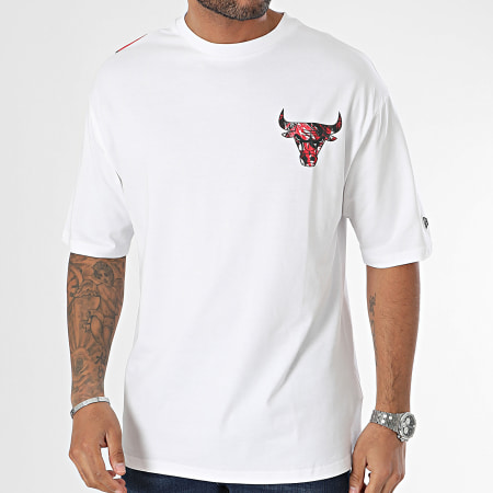 New Era - Camiseta NBA Grande Relleno Chicago Bulls 60424478 Blanca