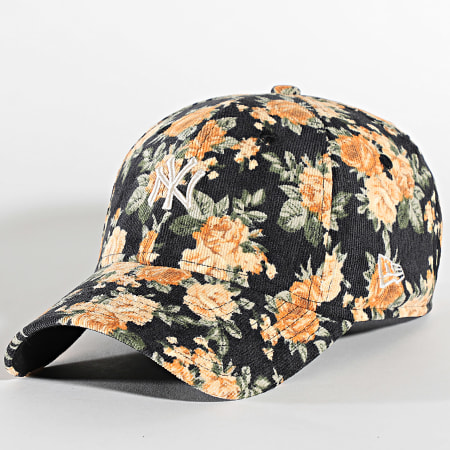 New Era - Cappello donna 9Forty Floral Cord New York Yankees Nero Floreale