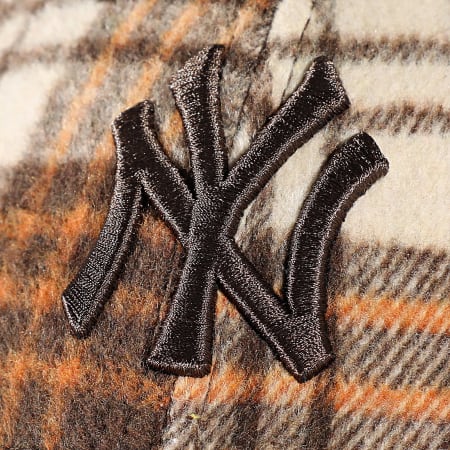 New Era - 9Forty Check New York Yankees Gorra a cuadros beige