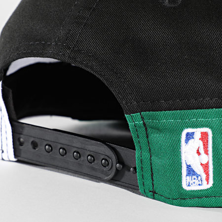 Gorra plana negra y verde snapback 9FIFTY de Boston Celtics NBA de New Era