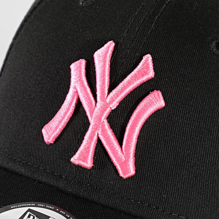 New Era - 9Forty Neon Gorra New York Yankees Negro Rosa