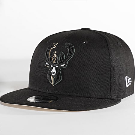 New Era - Gorra Milwaukee Bucks 9Fifty Split Logo Snapback Negra