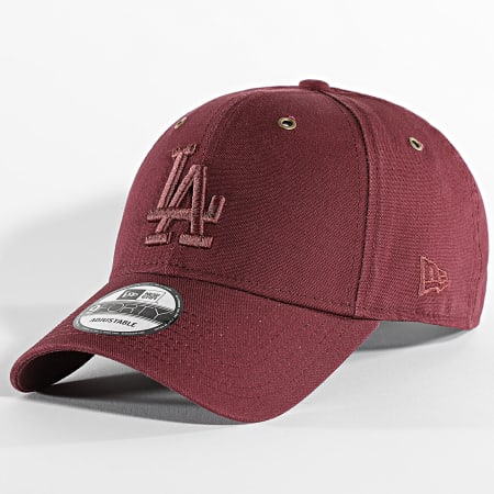 New Era - Casquette 9Forty Washed Canvas Los Angeles Dodgers Bordeaux