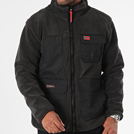 Geographical Norway - Giacca in pile Umare Charcoal