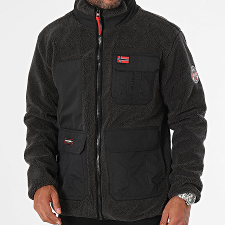 Geographical Norway - Giacca in pile Umare Charcoal