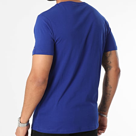 Tommy Hilfiger - Tee Shirt Logo Gold 3068 Bleu Roi