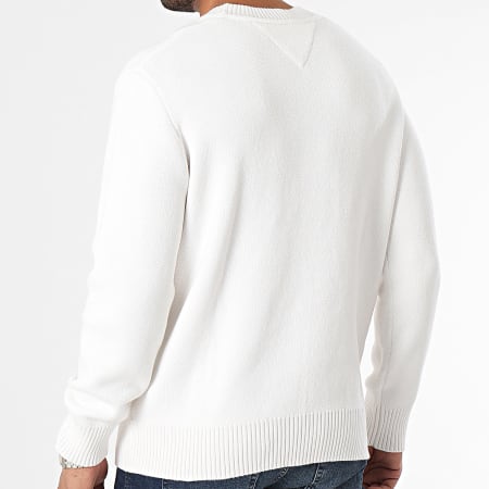 Tommy Jeans - Maglione Relax Tonal Flag 7773 Bianco