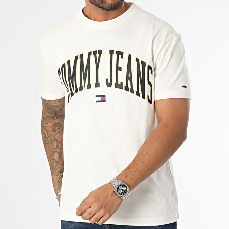 Tommy Jeans - Tee Shirt Classic Gold Arch 7730 Beige Clair
