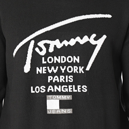 Tommy Jeans - Sweat Crewneck Relax Spray 7758 Noir
