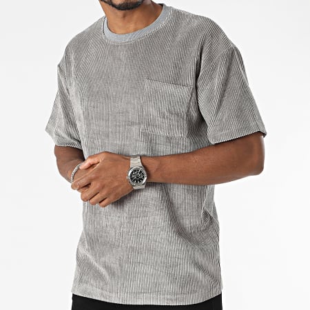 Aarhon - Camiseta de bolsillo gris