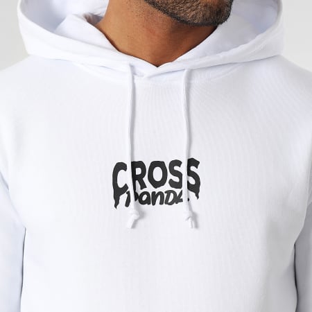 Cross Panda - Sweat Capuche Laugh Later Blanc