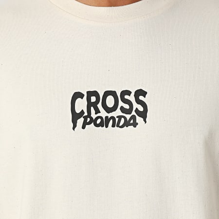 Cross Panda - Tee Shirt Oversize Large Laugh Later Beige