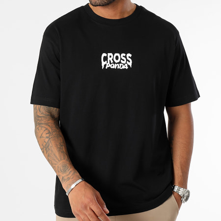 Cross Panda - Tee Shirt Oversize Large Est 2023 Noir