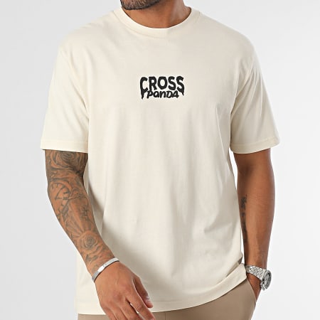 Cross Panda - Camiseta Oversize Grande Est. 2023 Beige