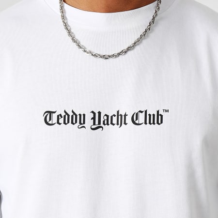 Teddy Yacht Club - Maglietta manica lunga Damier Paris Blu Bianco