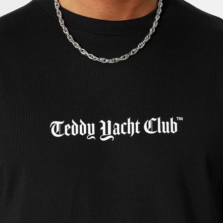 Teddy Yacht Club - Tee Shirt Manica lunga Damier Paris Rosa Nero