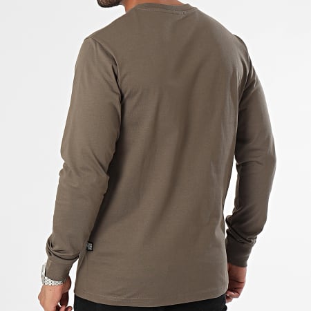 G-Star - Tee Shirt Manches Longues Old School Chest D23875-C336 Taupe