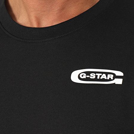 G-Star - Tee Shirt Manches Longues Old School Chest D23875-C336 Noir