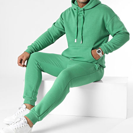 Ikao - Set di pantaloni da jogging e felpa con cappuccio verde