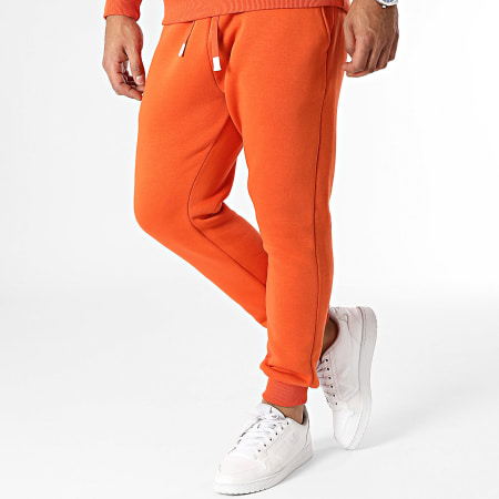 Ikao - Set di pantaloni da jogging e felpa con cappuccio arancione