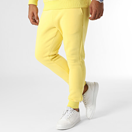 Ikao - Set di pantaloni da jogging e felpa gialla con cappuccio