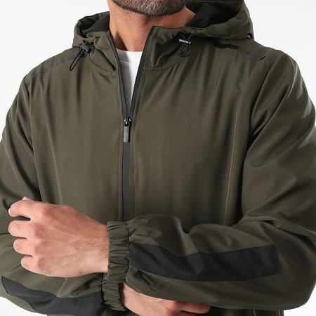 LBO - Conjunto de chaqueta con capucha y cremallera y pantalón cargo 0144 Verde caqui