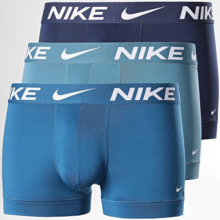Nike - Juego de 3 bóxers Dri-Fit Essential Micro KE1156 Azul claro Azul marino