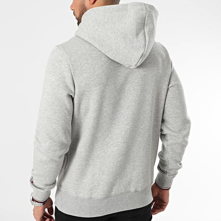 Tommy Hilfiger - Sweat Capuche Logo Tipped 2673 Gris Chiné