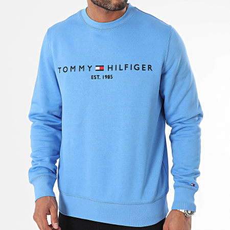 Tommy Hilfiger - Tommy Logo Sudadera cuello redondo 1596 Azul