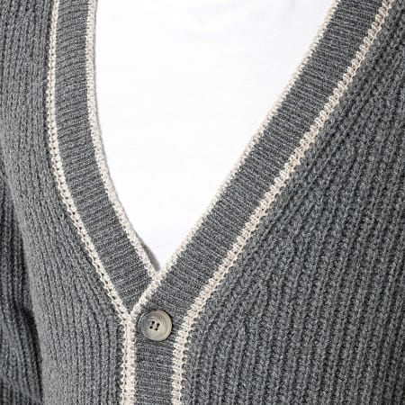 Uniplay - Cardigan Gris Anthracite Chiné