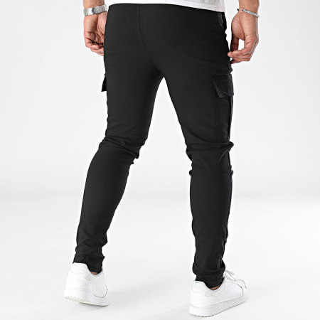 Frilivin - Set di 2 pantaloni cargo neri grigio chiaro