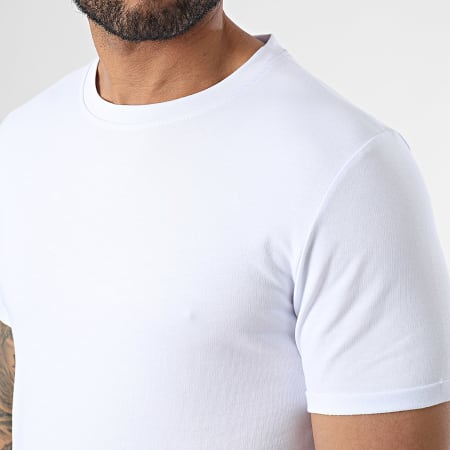 Uniplay - Set di 3 magliette bianche grigie screziate di nero